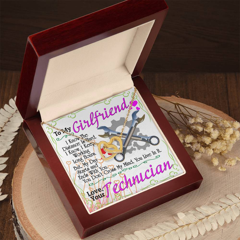 Technician'S Girlfriend - Interlocking Heart Necklace Interlocking Hearts Necklace