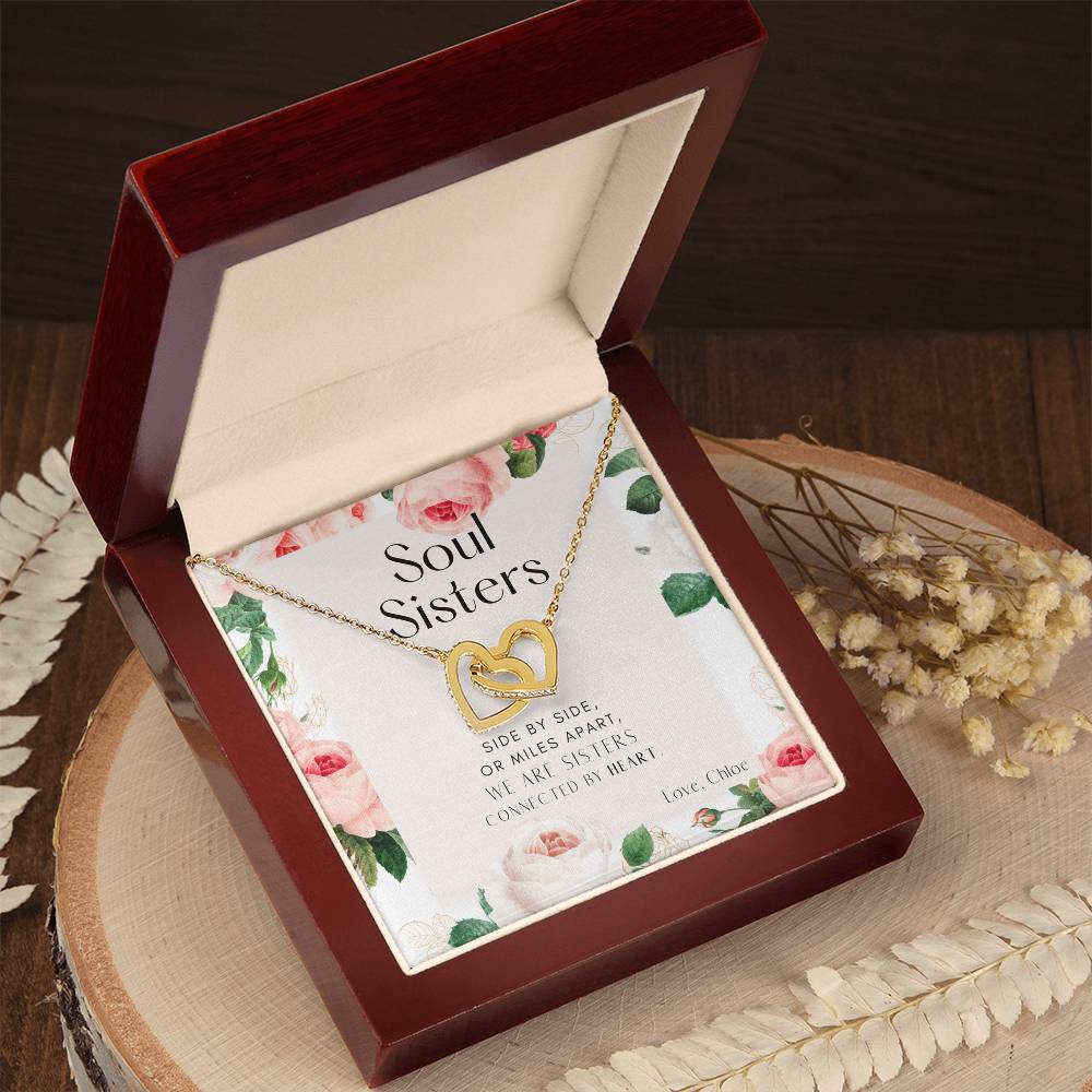 Soul Sisters Interlocking Hearts Necklace