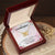 To My Granddaughter-Here Together-Lecklace Interlocking Hearts Necklace