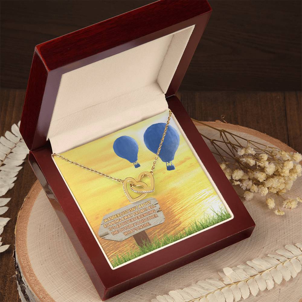 To My Boyfriend'S Mom Necklace Mother In Law Jewelry Gift For Christmas Birthday & Mother'S Day Message Card To Boyfriend Mother Interlocking Hearts Necklace