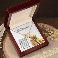 Love Gift For Granddaughters From Grandma - Interlocking Hearts Necklace