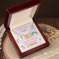 The Love Between A Grandmother And Granddaughter Is Forever Interlocking Hearts Necklace