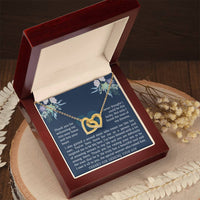 Interlocking Necklace For Boyfriend Mom Interlocking Hearts Necklace