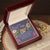 To My Wife - Mind Heart Stay - Necklace Interlocking Hearts Necklace