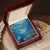 To My Daughter From Mom Interlocking Hearts Necklace Message Card