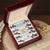To My Girlfriend Interlocking Hearts Necklace