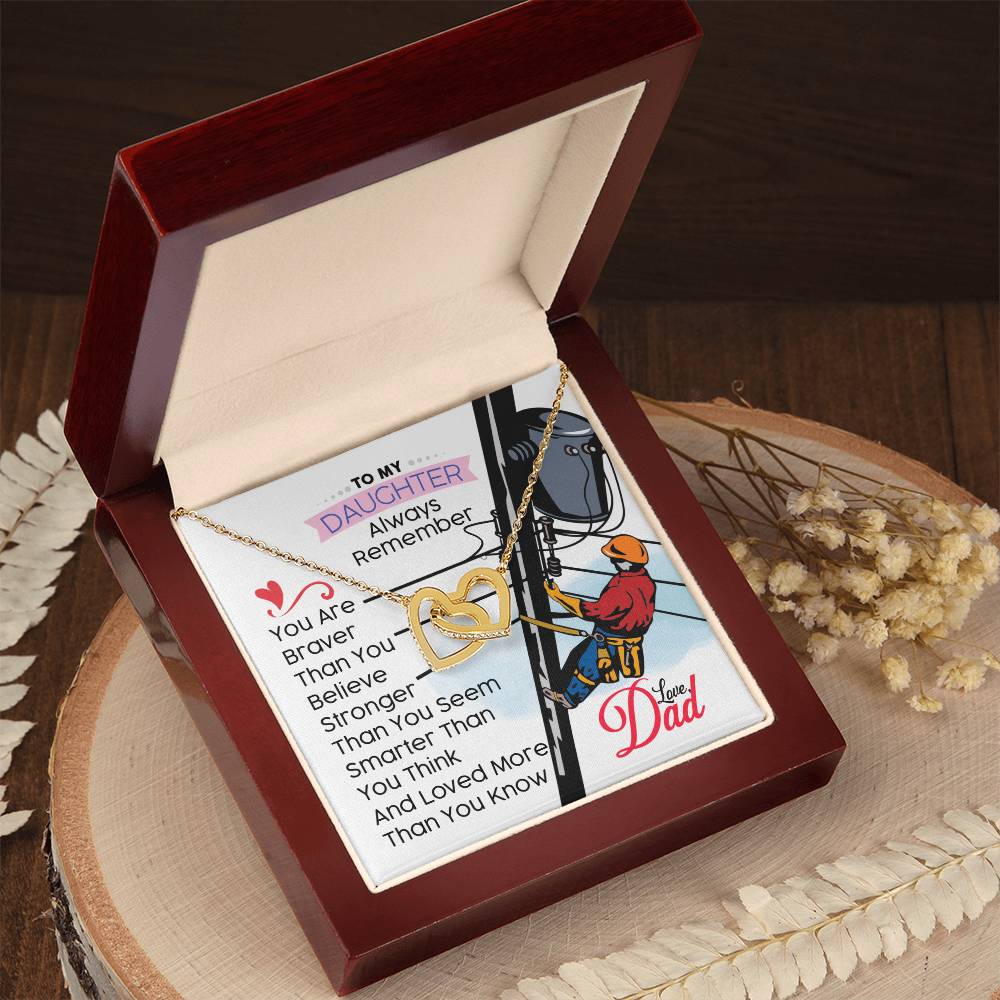 Lineman'S Daughter - Interlocking Heart Necklace Interlocking Hearts Necklace