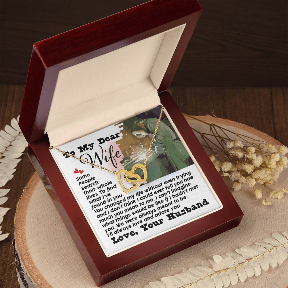 Welder'S Wife - Interlocking Heart Necklace Interlocking Hearts Necklace