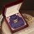 To My Daughter - Promise To Love You - Necklace. Embellished With Cubic Zirconia Stones. Interlocking Hearts Necklace