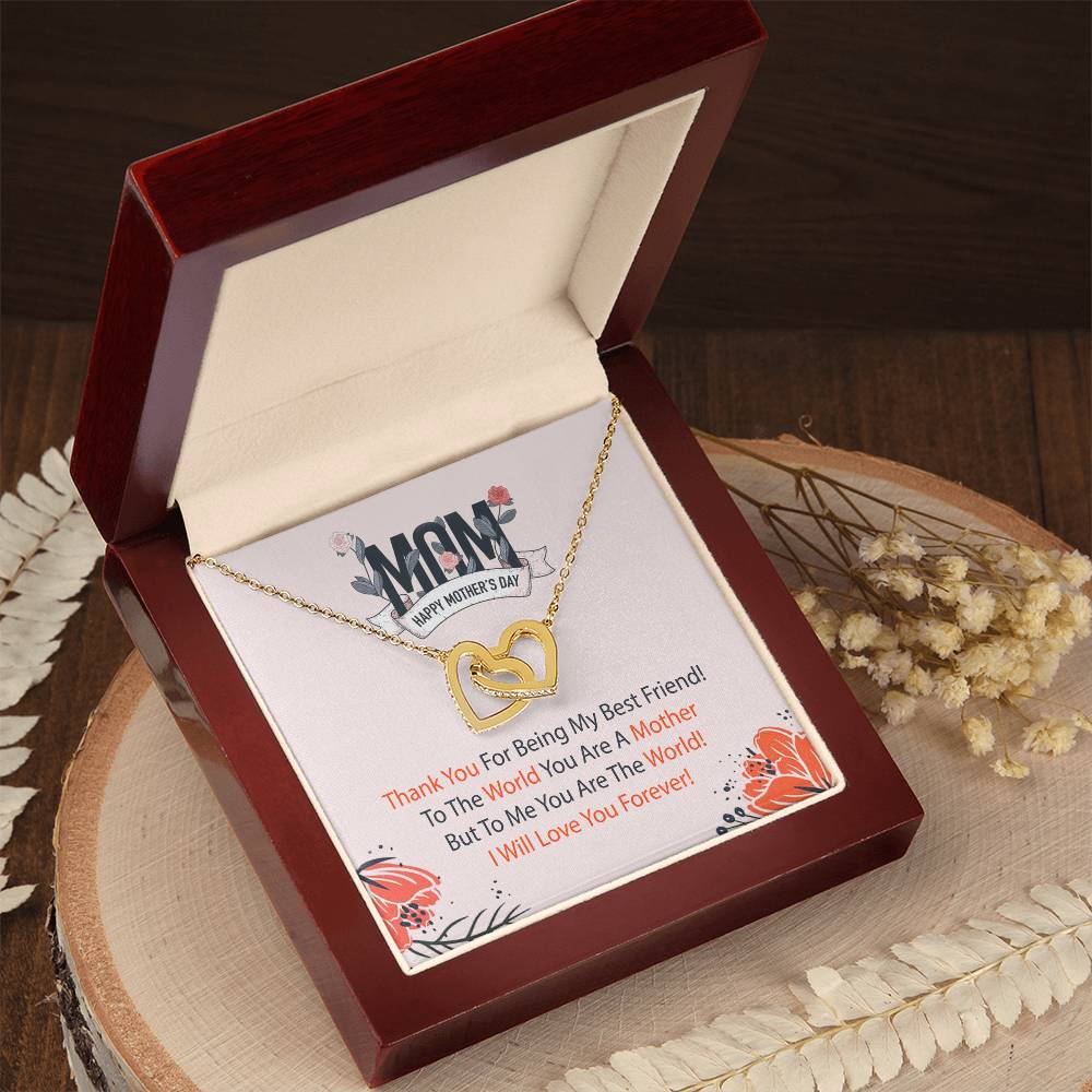 The Perfect Mother'S Day Gift. Interlocking Hearts Necklace