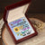 To My Daughter Necklace -Whisper The Storm Interlocking Hearts Necklace