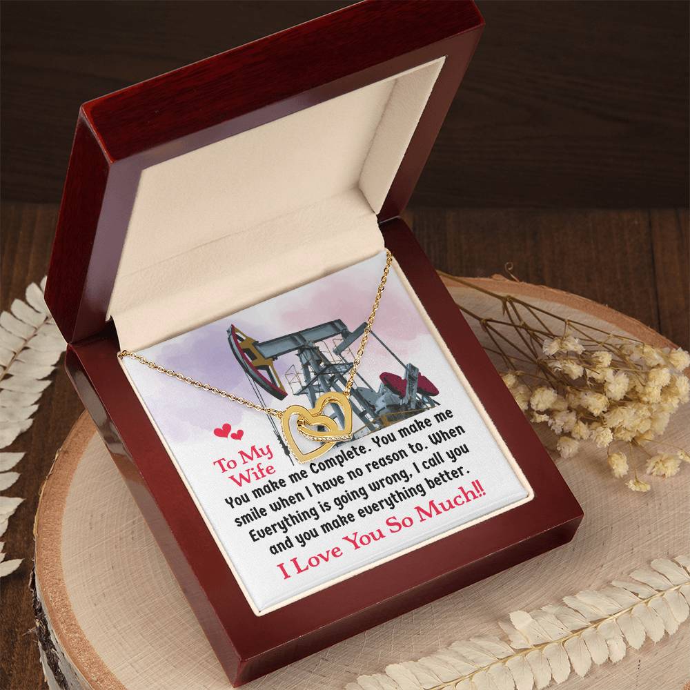 Oilfield Man'S Wife - Interlocking Heart Necklace Interlocking Hearts Necklace