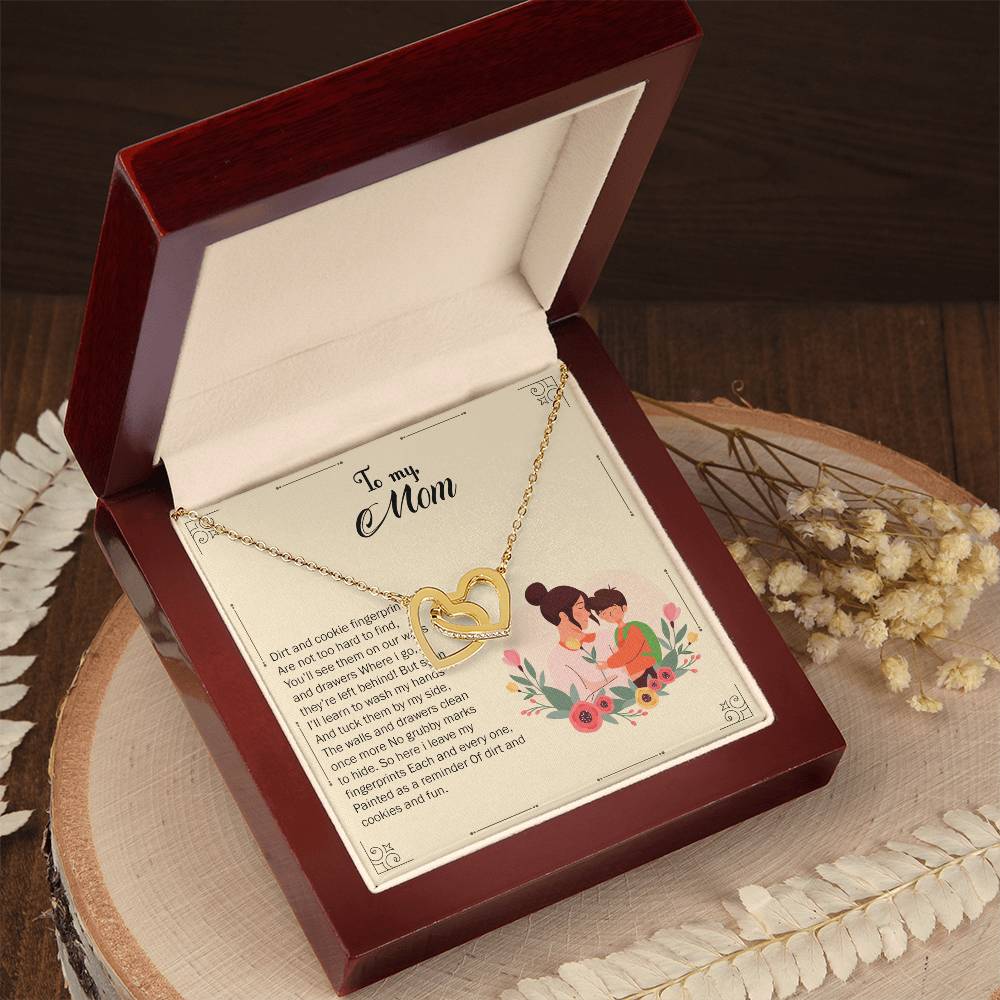 Interlocked Necklace For Kid Mom Interlocking Hearts Necklace