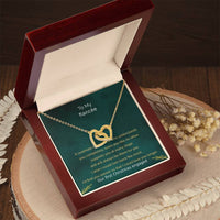Engagement Gifts For Fiancee First Christmas Engaged Heart Necklace Giftfuture Wife Gift Interlocking Hearts Necklace