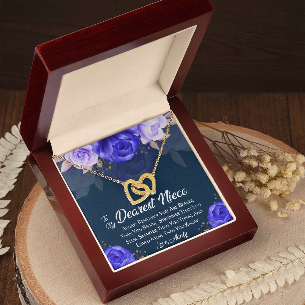 Beautiful Gift For Niece From Aunty Interlocking Hearts Necklace