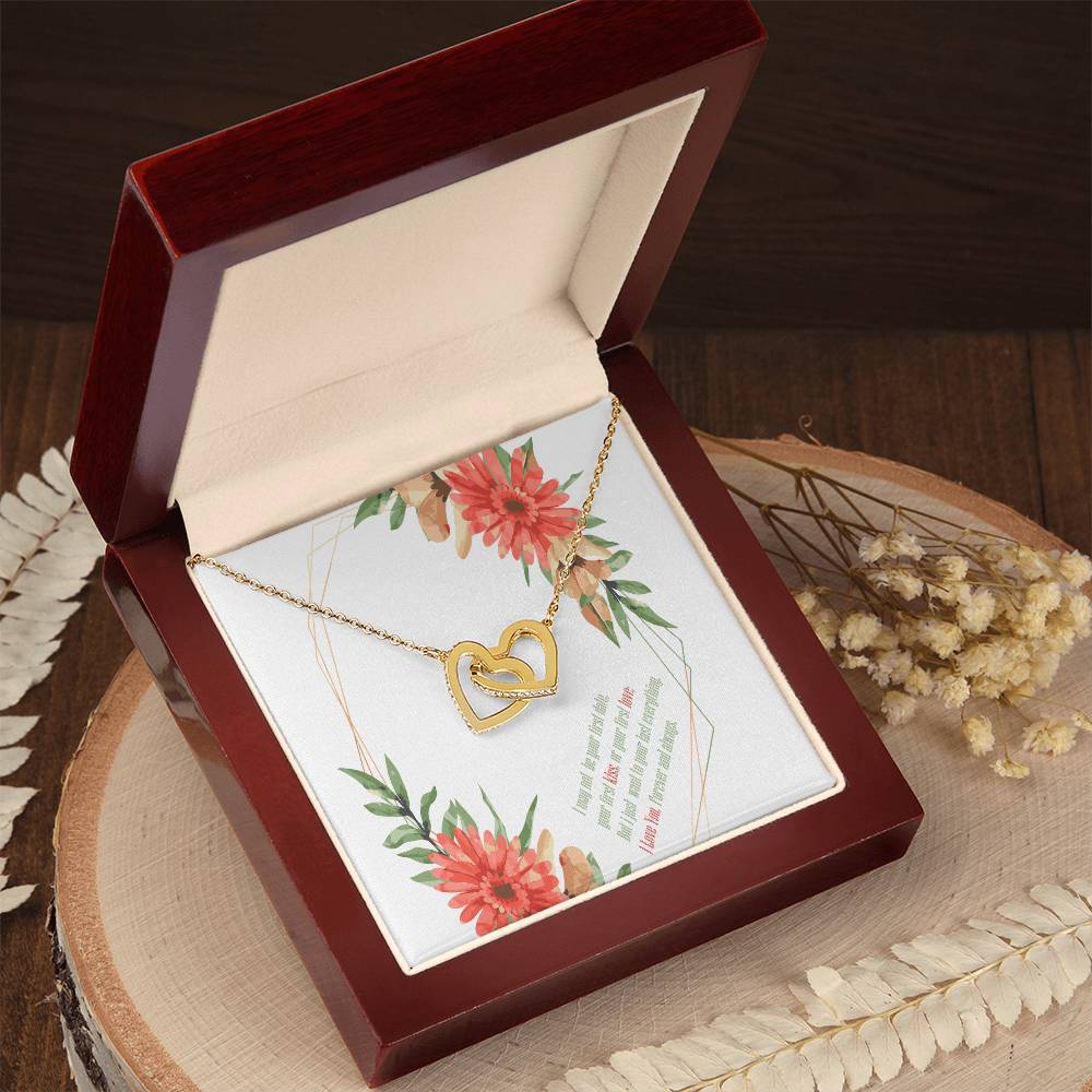 To My Future Wife Necklace Interlocking Hearts Necklace