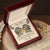 Dear Wife It Makes Me Smile Knowing That Our Sweet Little Baby Interlocking Hearts Necklace