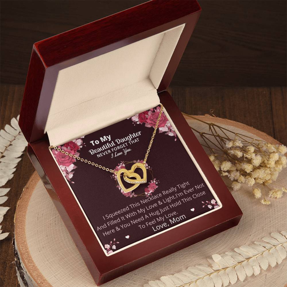 Gift For Daughter From Mom Birthday Gift For Daughterinterlocking Hearts Necklace