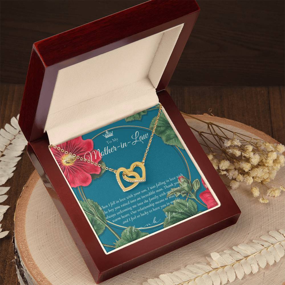 Mother In Law Gift Mom In Law Jewelry Mother'S Day Gift For Mother-In-Law Gift For Mother In Law Mother-In-Law Necklace Interlocking Hearts Necklace