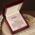 To My Daughter Joy & Peace From Mom Interlocked Hearts Necklace Interlocking Hearts Necklace