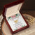 To My Girlfriend Interlocking Hearts Necklace Message Card