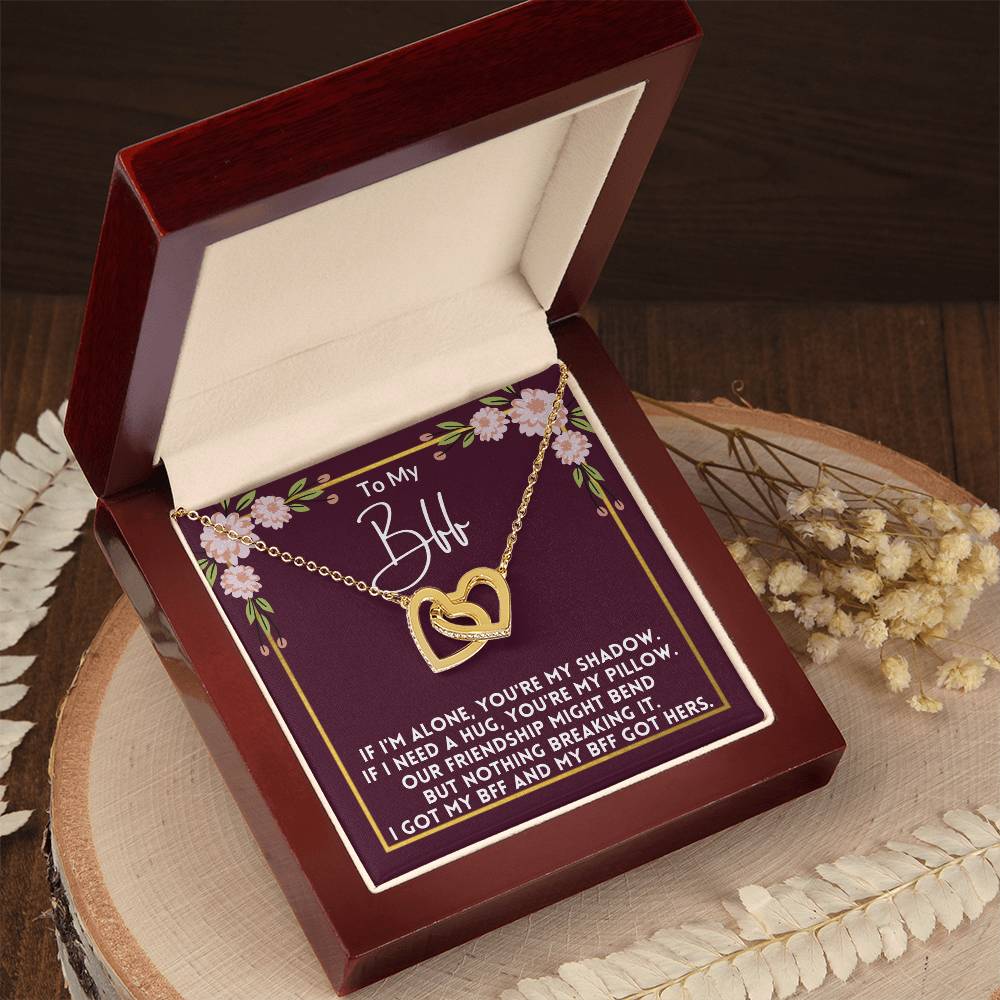 To My Bff - Nothing Breaking Our Friendship - Necklace Interlocking Hearts Necklace