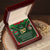 To My Wife - Merry Christmas Rose Gold And Silver Double Heart Necklace Interlocking Hearts Necklace