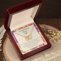 Loss Of Cat - In Loving Memory Of Your Best Friend - Connected Hearts Forever Necklace Interlocking Hearts Necklace