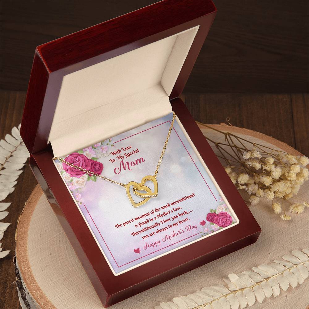 Mother'S Day Hearts Necklace Interlocking Hearts Necklace