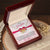 To My Daughter - I Love You - Love Mom Interlocking Hearts Necklace