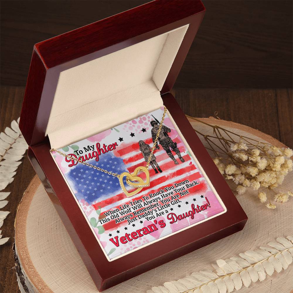 Veteran'S Daughter - Interlocking Heart Necklace Interlocking Hearts Necklace