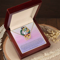 To My Beautiful Nurse Interlocking Hearts Necklace