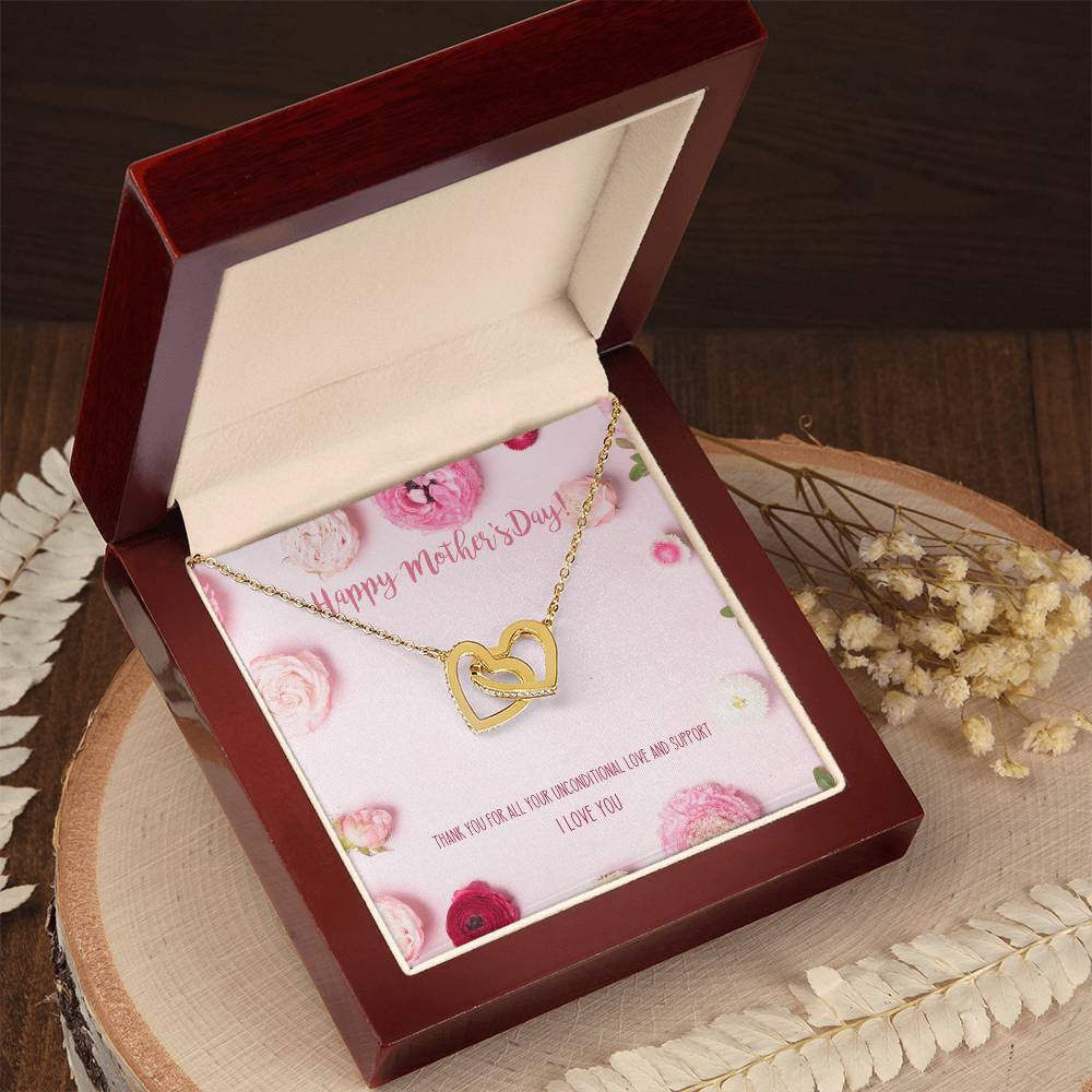 Best Mother'S Day Gift Ever! Interlocking Hearts Necklace For Mom