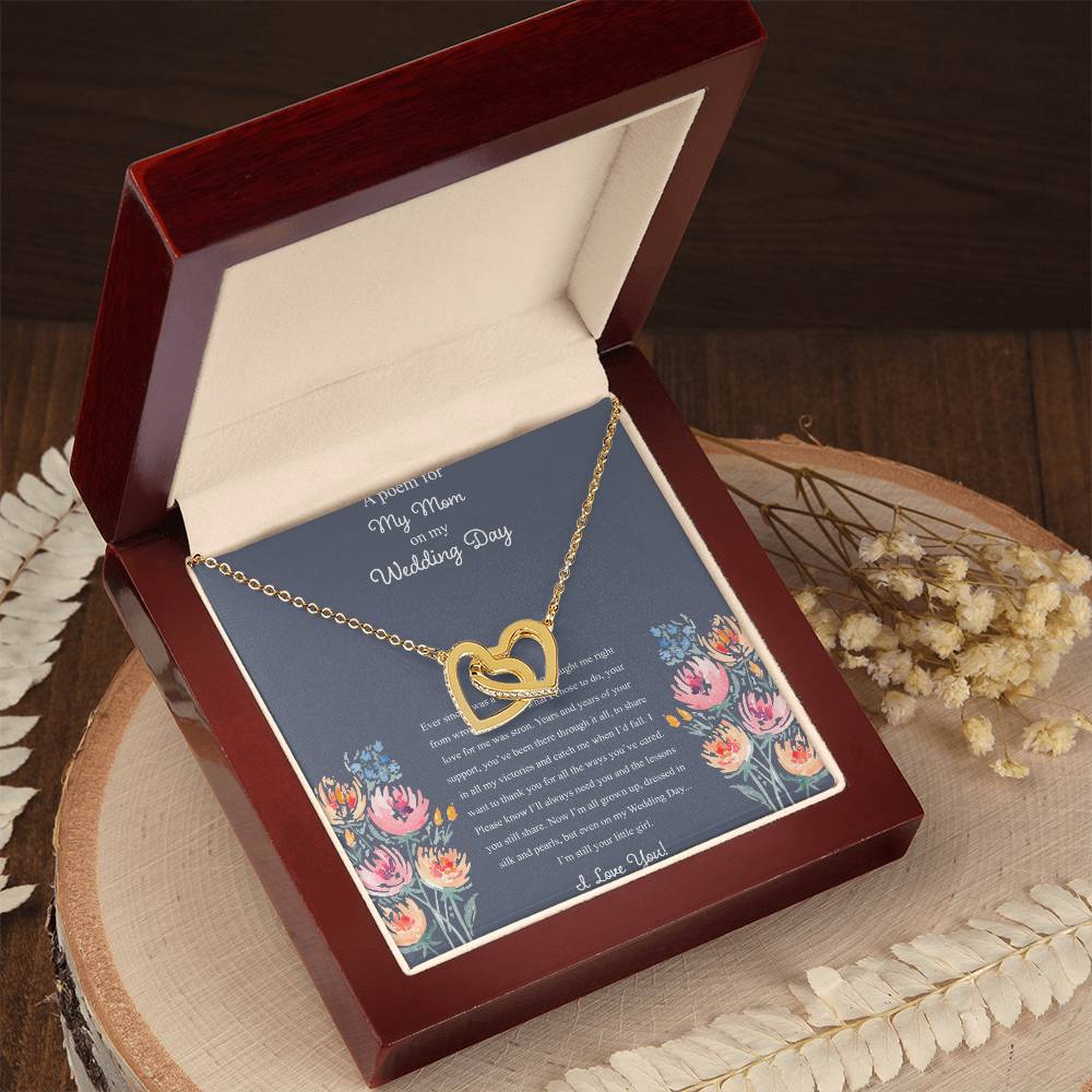 A Poem For My Mom Interlocking Hearts Necklace