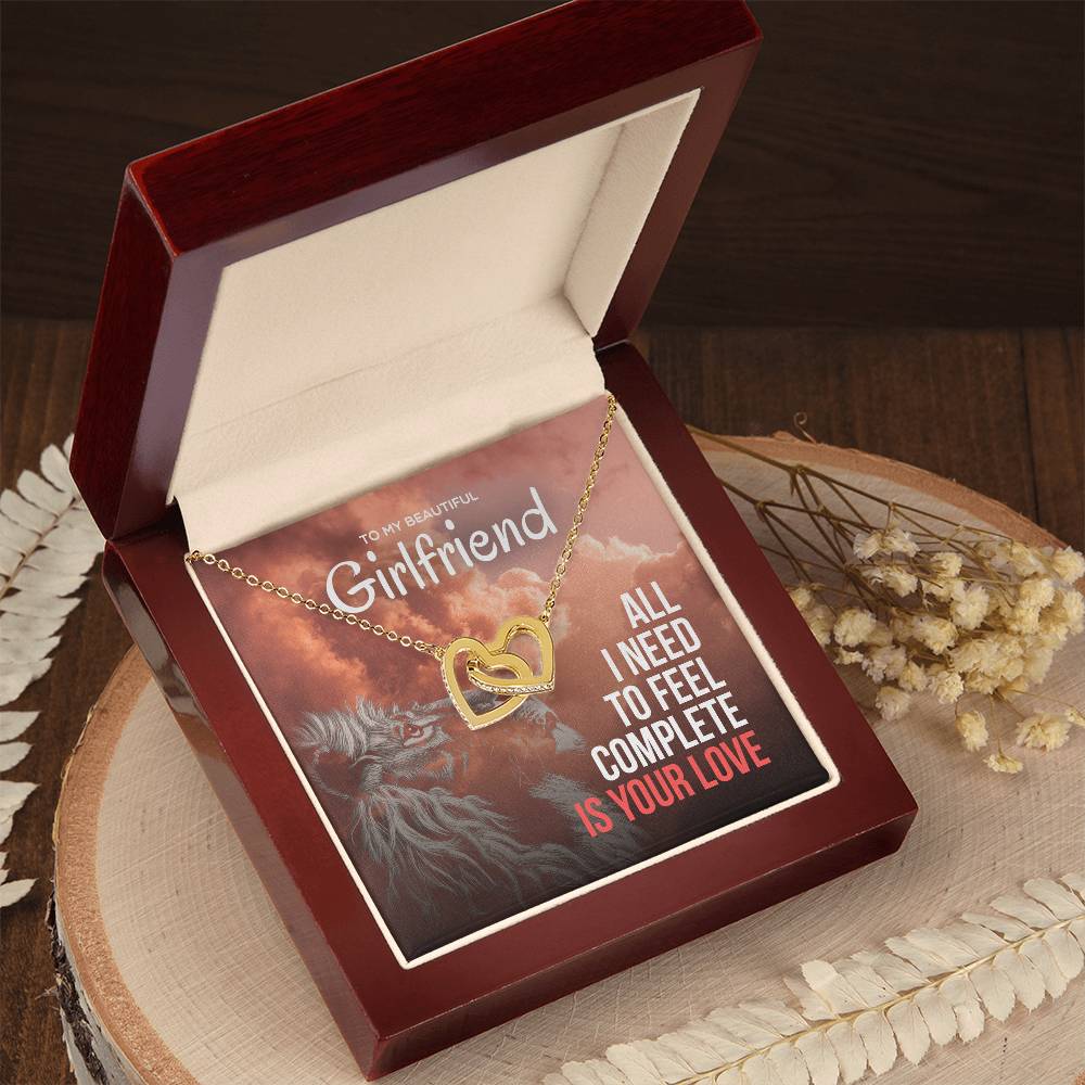 All I Need Is Your Love -Interlocking Hearts Necklace