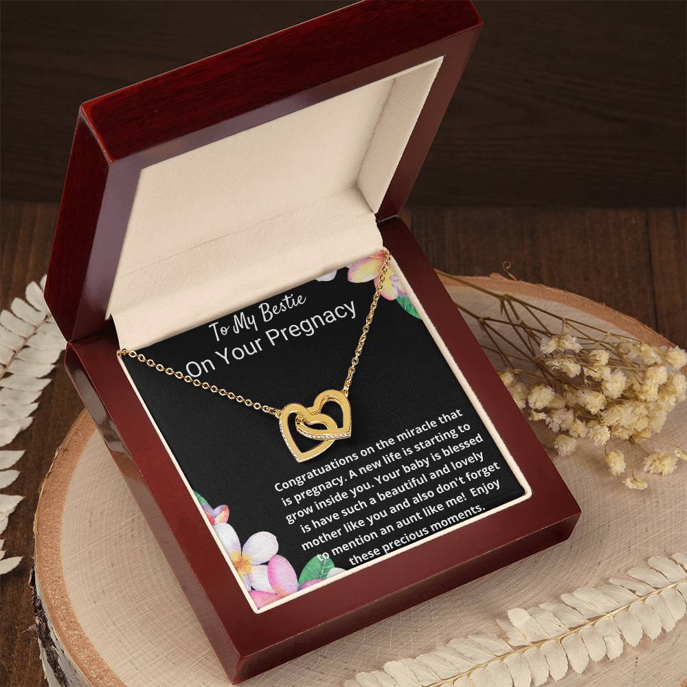 Interlock Love Necklace To My Bestie On Her Pregnancy Interlocking Hearts Necklace