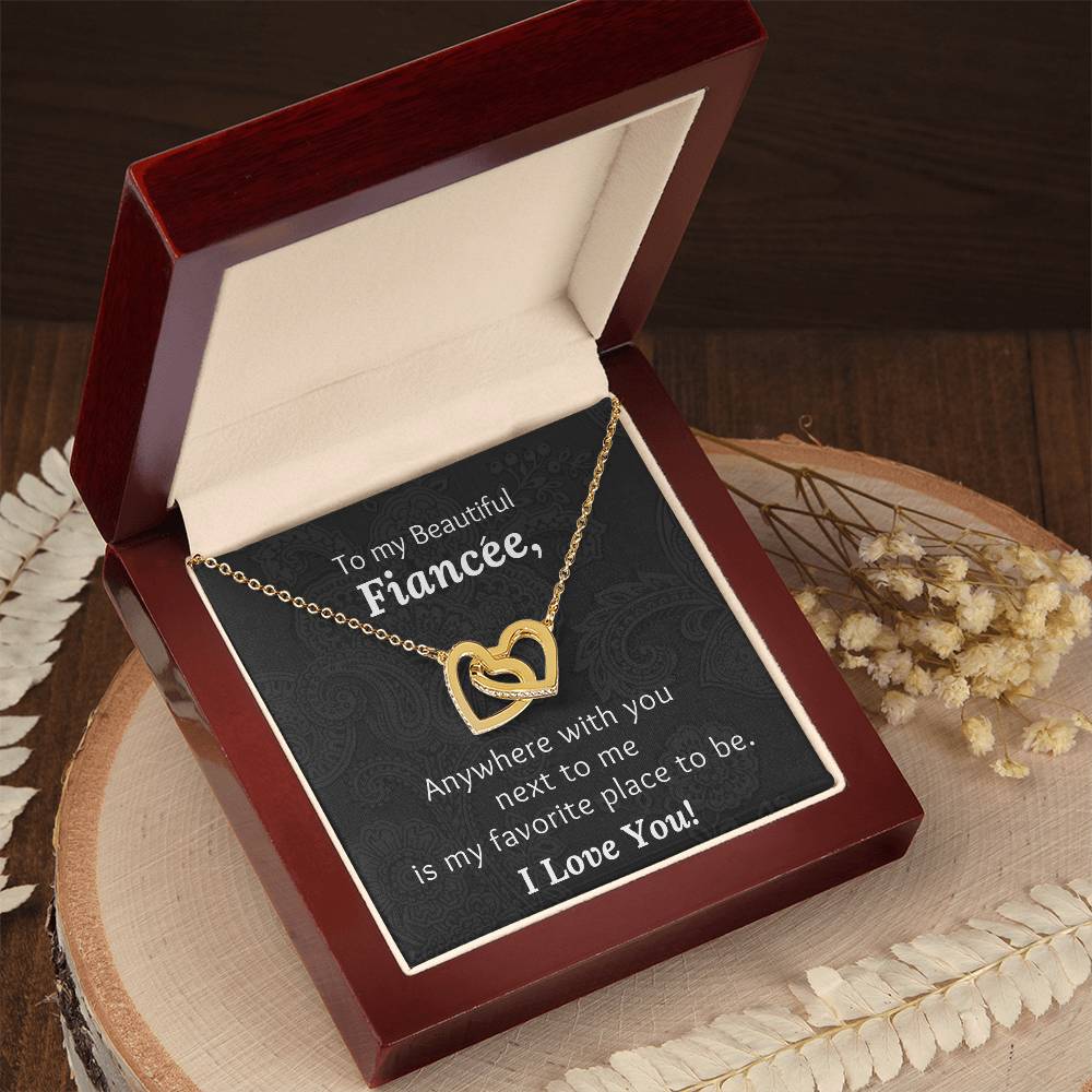 Fiancee With You Next To Me - Necklace Interlocking Hearts Necklace