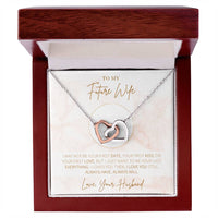 Hearts Necklace Gift For Future Wife Gift For Her Interlocking Hearts Necklace