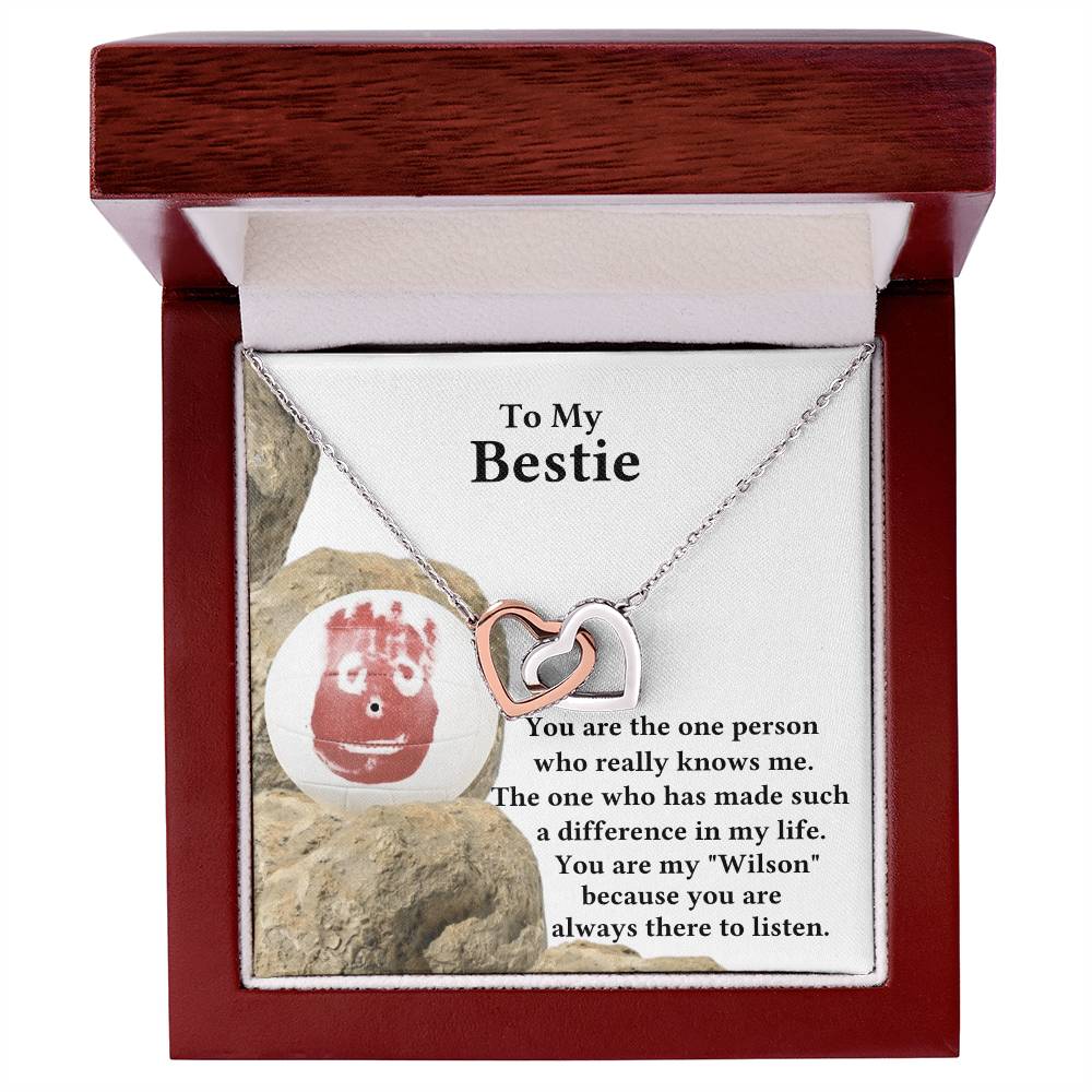 My Bestie My Wilson Interlocking Hearts Necklace