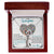 Love Always Comes From The Heart - To My Daughter Luxe Interlocking Heart Necklace Gift Set Interlocking Hearts Necklace