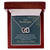 To My Granddaughter Two Hearts Unite As One Necklace Interlocking Hearts Necklace