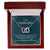 To My Granddaughter-You Are Special And Unique Interlocking Hearts Necklace