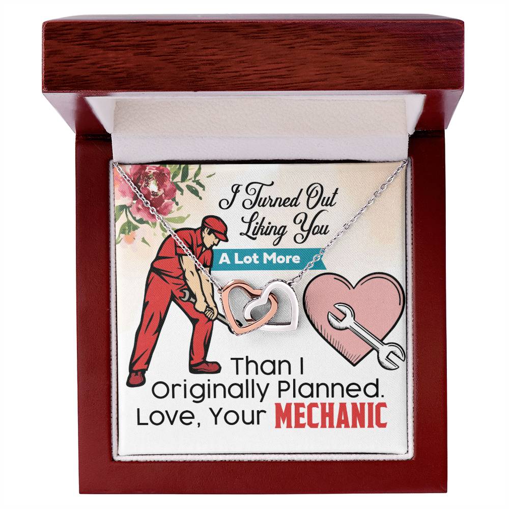 Mechanic'S Girlfriend- Interlocking Heart Necklace Interlocking Hearts Necklace