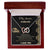 To My Awesome Husband Interlocked Hearts Necklace Interlocking Hearts Necklace