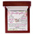 To My Granddaughter Interlocking Hearts Necklace Message Card