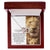 To My Daughter - This Old Lion Will Always Have Your Back Interlocking Hearts Necklace
