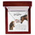 To My Daughter Horse Dad - Never Forget That I Love You I Hope You Believe In Yourself Interlocking Hearts Necklace