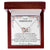 To My Granddaughter If You'Re Alone Ill Be Your Shadow Interlocking Hearts Necklace