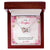 To My Daughter From Dad Interlocking Hearts Necklace