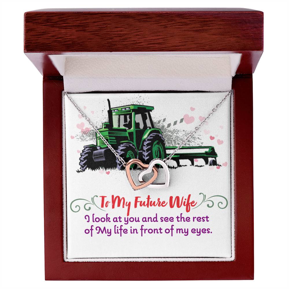 Farmer'S Future Wife - Interlocking Heart Necklace Interlocking Hearts Necklace